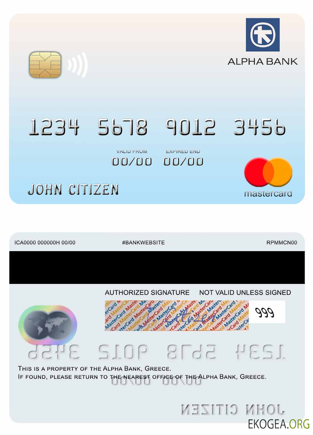 Carte Mastercard Grèce Alpha Bank